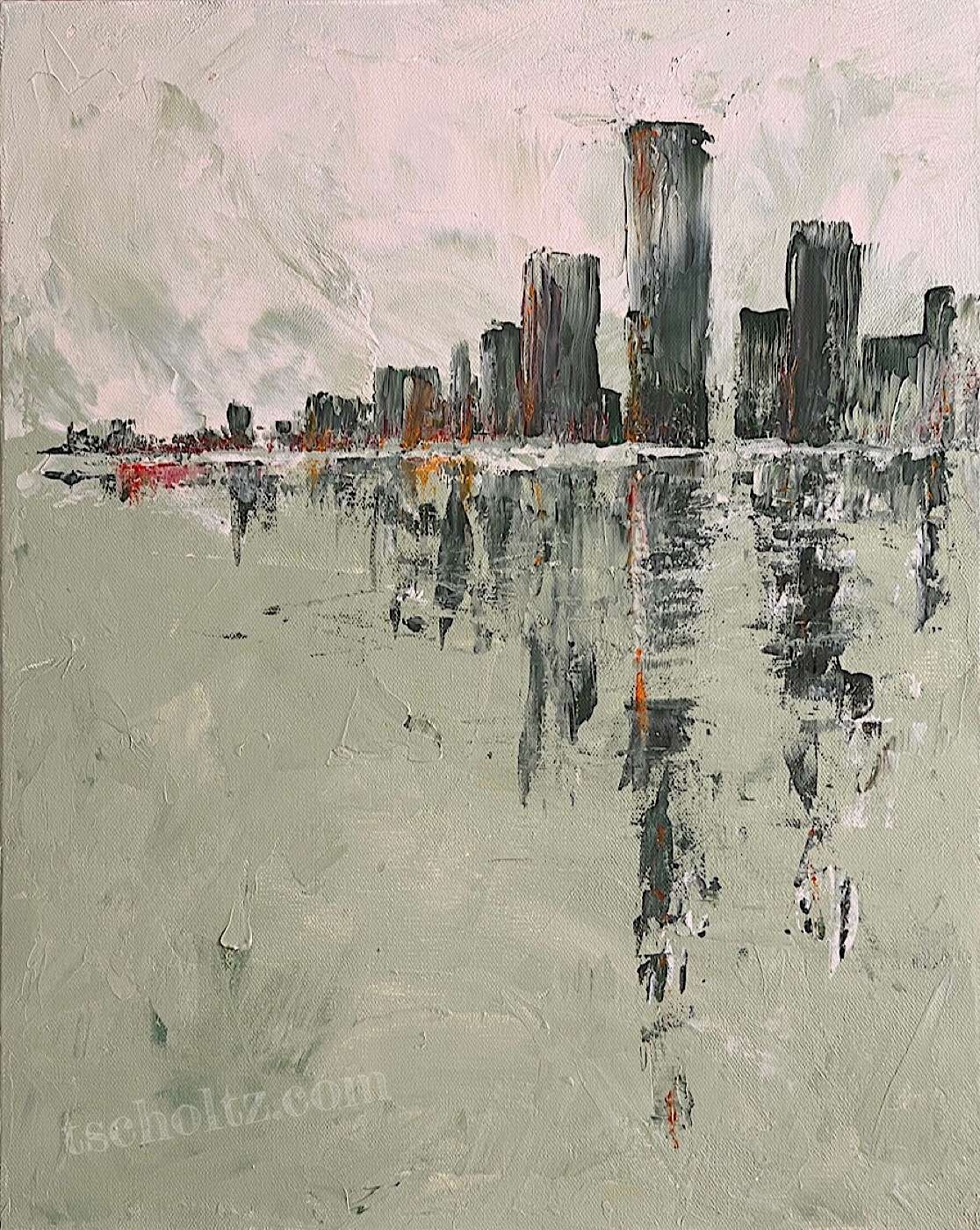 Approaching-acrylic-painting-by-Tes-Scholtz