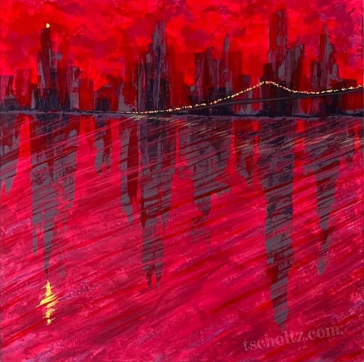 Scarlet-acrylic-painting-by-Tes-Scholtz