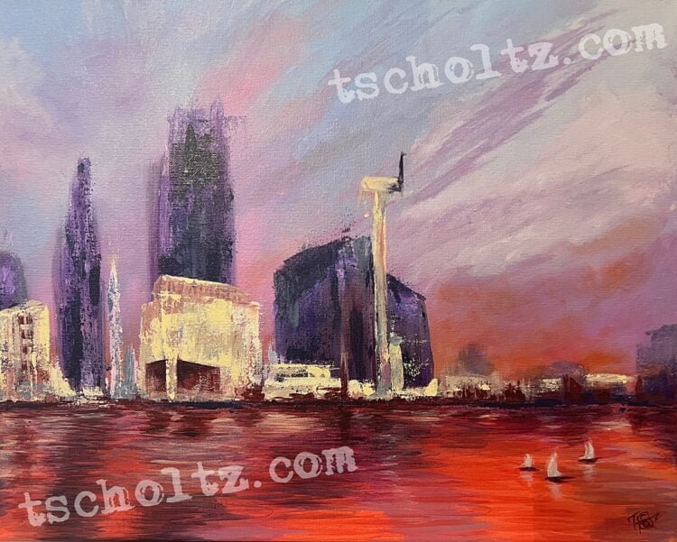 sunfire-acrylic-painting-by-Tes-Scholtz